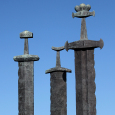 Swords in stone, erected in memory of the unification in Hafrsfjord near Stavanger (Photo: Liv Osmundsen)